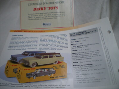 Dinky Fiat 1800 Familiale – Miniature D’époque Avec Sa Boîte