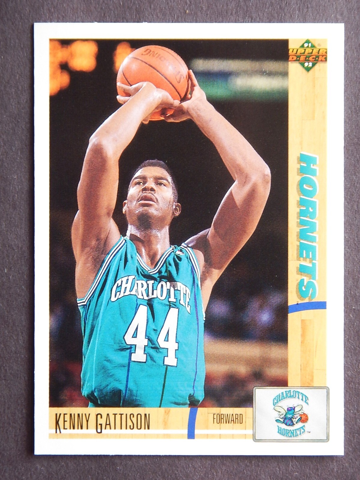 Kenny Gattison #329 Upper Deck 1991-92 Basketball Card (Charlotte Hornets)*