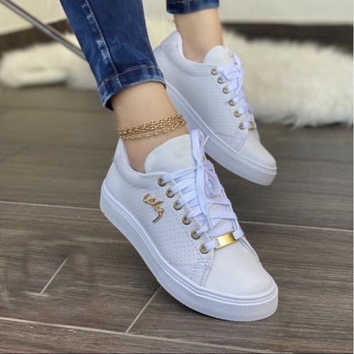 Atmungsaktive flache Schuhe für Mädchen Damen Sport-Plateauschuhe - Bild 10 von 15