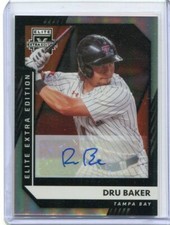 2021 Elite Extra Edition Autographs Dru Baker Auto