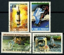 Saint Thomas et îles du Prince 1979 Mi. 646-649 Oblitéré 100% Espace d'atterris
