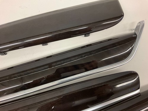 17-22 Volvo S90 Flame Birch 7pc Wood Trim Set Long Rear Doors 31366679 - Picture 4 of 8