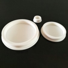 White Silicone Hole Plug Blanking End Cap Tube Pipe Insert Bung 19.5mm-51.3mm