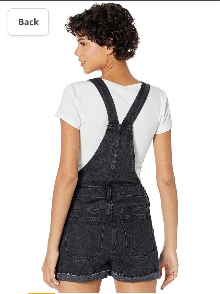 Adirondack short overalls in washed black hotsell