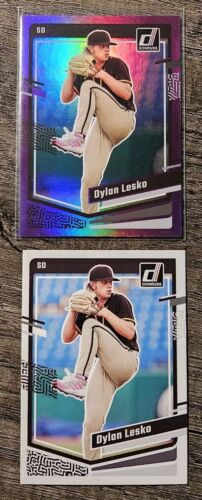 2023 Donruss Blue Foil Hologram Grant McCray & Purple Foil Hologram Dulan Lesko. - Picture 3 of 3