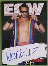 ECW auto card Wolfie D PG-13 Wwe signed 