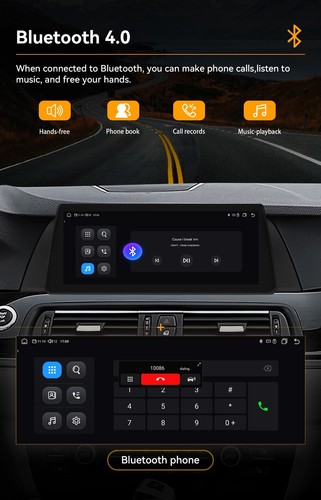 Para BMW Serie 5 F10 / F11 NBT 10,25" Pantalla Táctil GPS Coche Radio Estéreo CarPlay SWC - Imagen 14 de 24