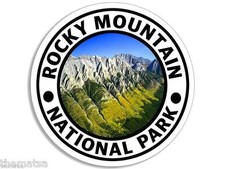 ROCKY MOUNTAIN NATIONAL PARK TOOLBOX CAR HELMET STICKER DECAL 4" MADE IN USA
