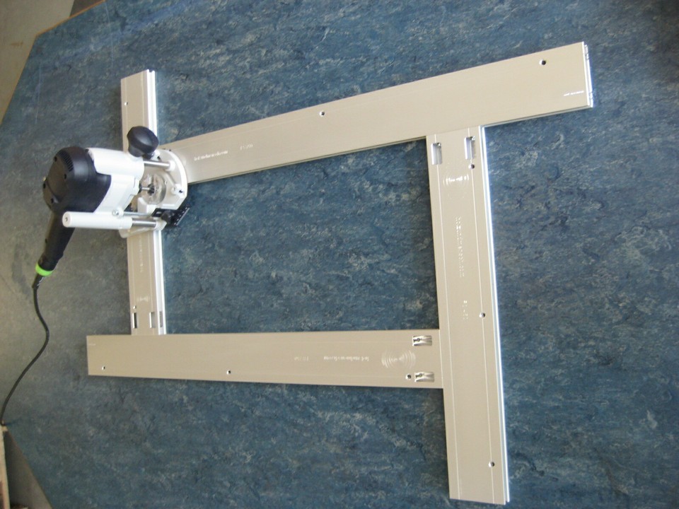 Ottertools - Frässchablone FS-MPS Für Rechteckige Ausschnitte Mit Der Oberfräse - Verstellbar (300mm X 300mm