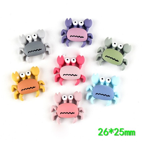 20 Assorted Flatback Resin Ocean Animal Crab Octopus Cabochons Flatback Charms