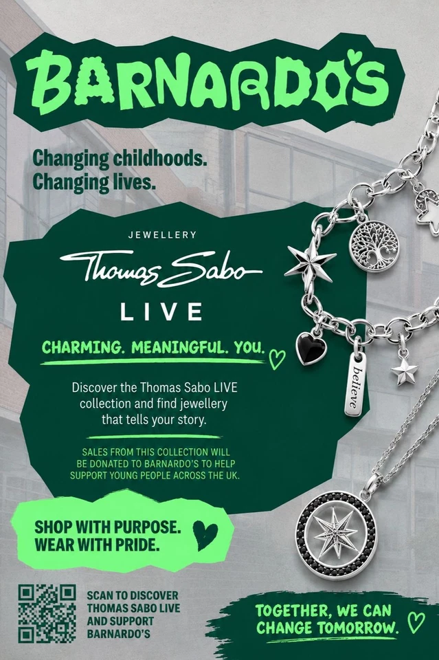Barnardo's Charity Jewellery Live Thomas Sabo £1 Starting Auction