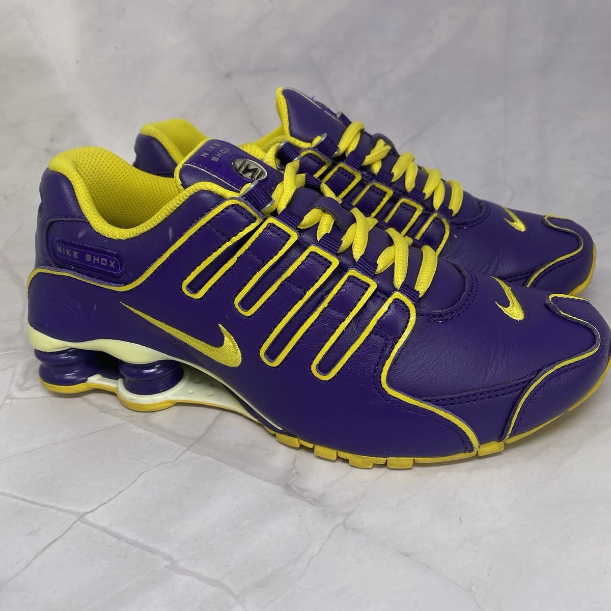 Nike ID Shox NZ Running Shoes Sneakers 445485-993 Womens Sz