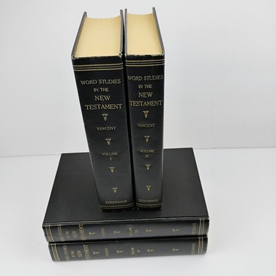 Word Studies In The New Testament 1975 Full 4 Vol Set By Marvin R. Vincent D.D.