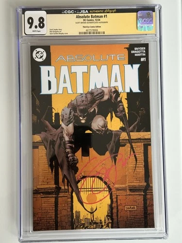 Absolute Batman #1 SIGNED 1st Print by Scott Snyder THIRD EYE Exclusive CGC 9.8!