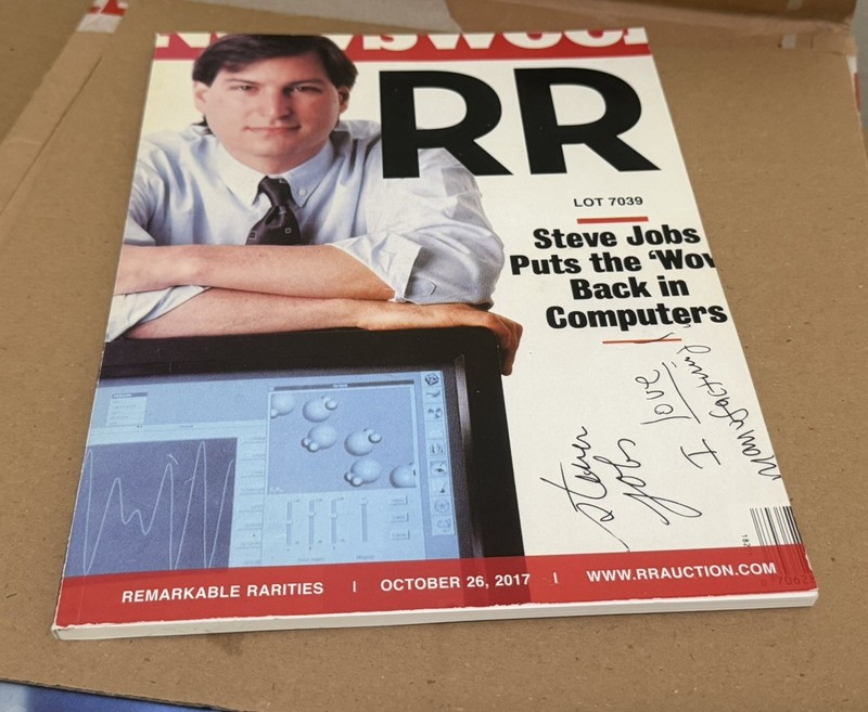2017 RR Auction Catalog With Steve Jobs’s Signed Newsweek Cover