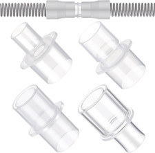 4 Pack CPAP Hose Adapters, 15mm  22mm Tubing Connectors, Tight Fit, Travel Set