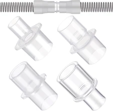4 Pack CPAP Hose Adapters, 15mm & 22mm Tubing Connectors, Tight Fit, Travel Set