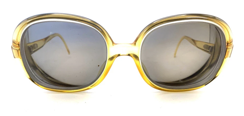 Gafas de sol Christian Dior 2076 20 amarillas de gran tamaño mariposa marcos 53-17 Alemania Foto 2 de 4