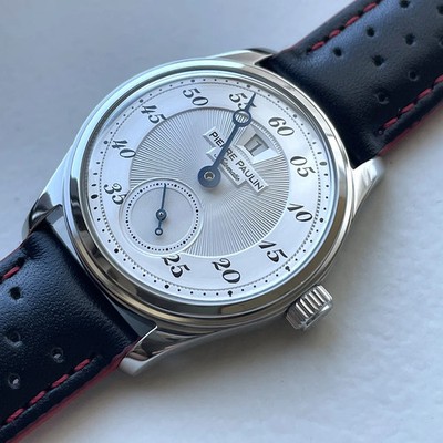 Pierre Paulin 34mm Jumping Hour Watch White Dial Automatic ST17 Mechanical