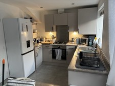 Used High Gloss Kitchen Units Beige And Appliances