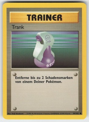 Pokémon Trank 94/102 DE Common Base Set 1999