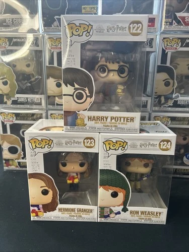 Funko Pop! Harry Potter Set: #122 Harry, #123 Hermione, and #124 Ron