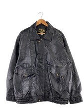 Leather Soul/Leather Jacket Blouson/Xl/Leather/Blk/Plain// 3972