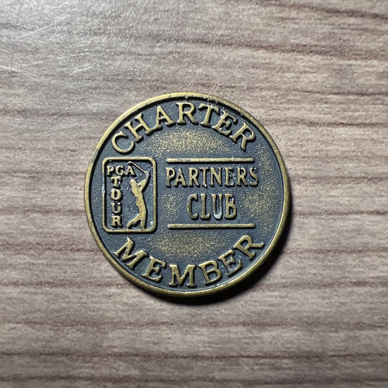 Vintage PGA Tour Partners Club Charter Member Token Coin