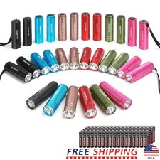 Mini Flashlight Set 30pcs LED Portable Lightweight Durable W/ 90 AAA Batteries