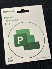 Microsoft Project Professioal 2021 1 PC NEW RETAIL GENUINE LIFETIME