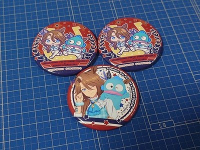 Uma Musume Sanrio Collaboration Hangyodon Dosenabzeichen 3 Stück Set Neu