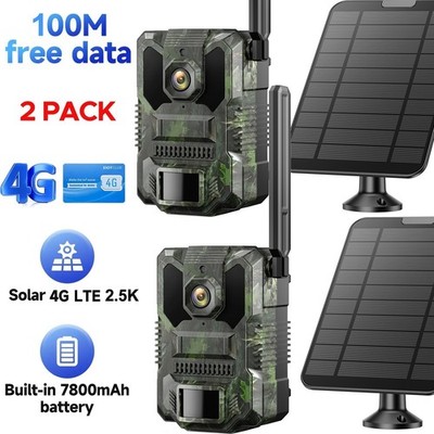 Campark Trail Camera 4G 2.5K Wildkamera Überwachungskamera SIM Karte Solarpanel