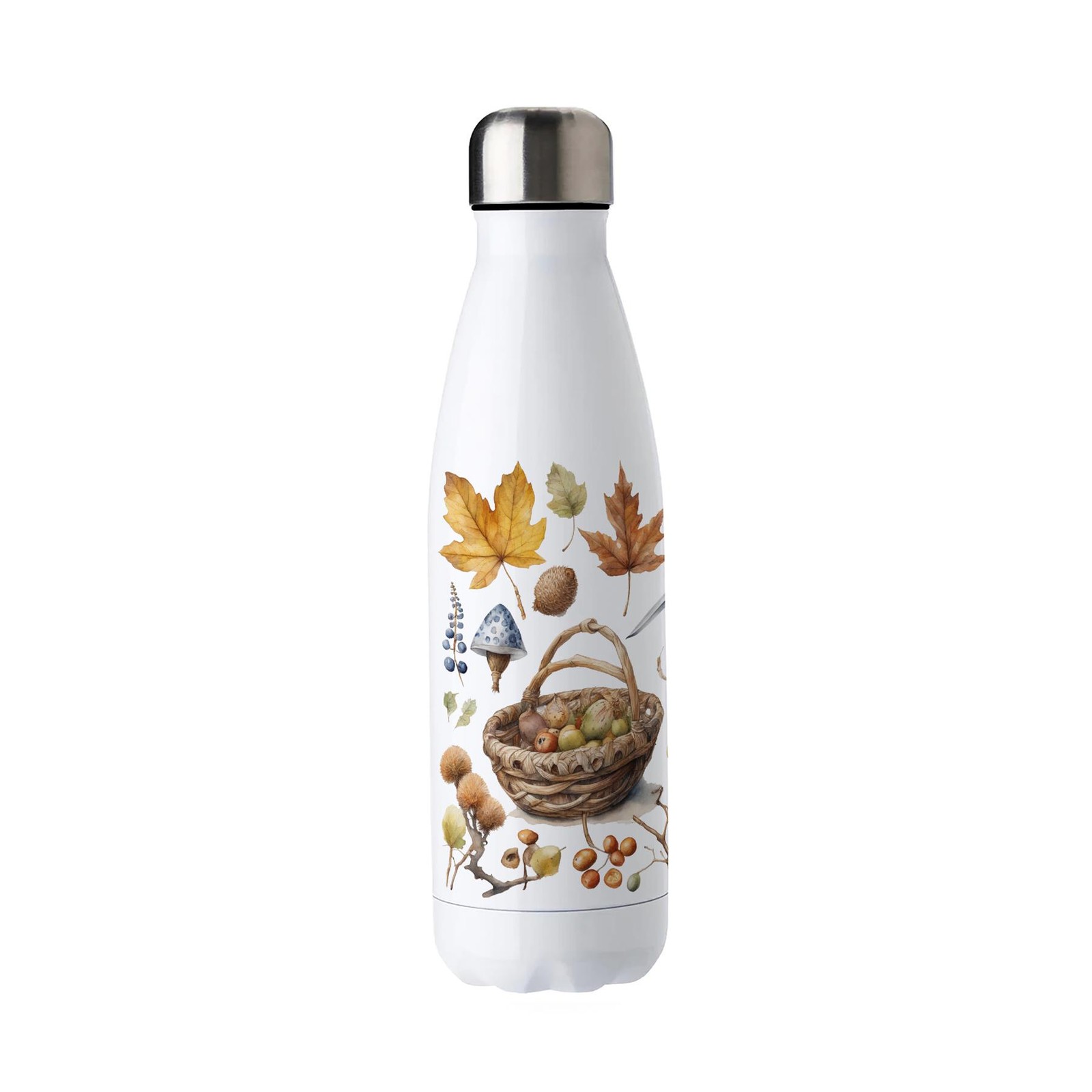 Woodland Stainless Steel Water Bottle - Forest & Nature Presents 500ml - Image 2
