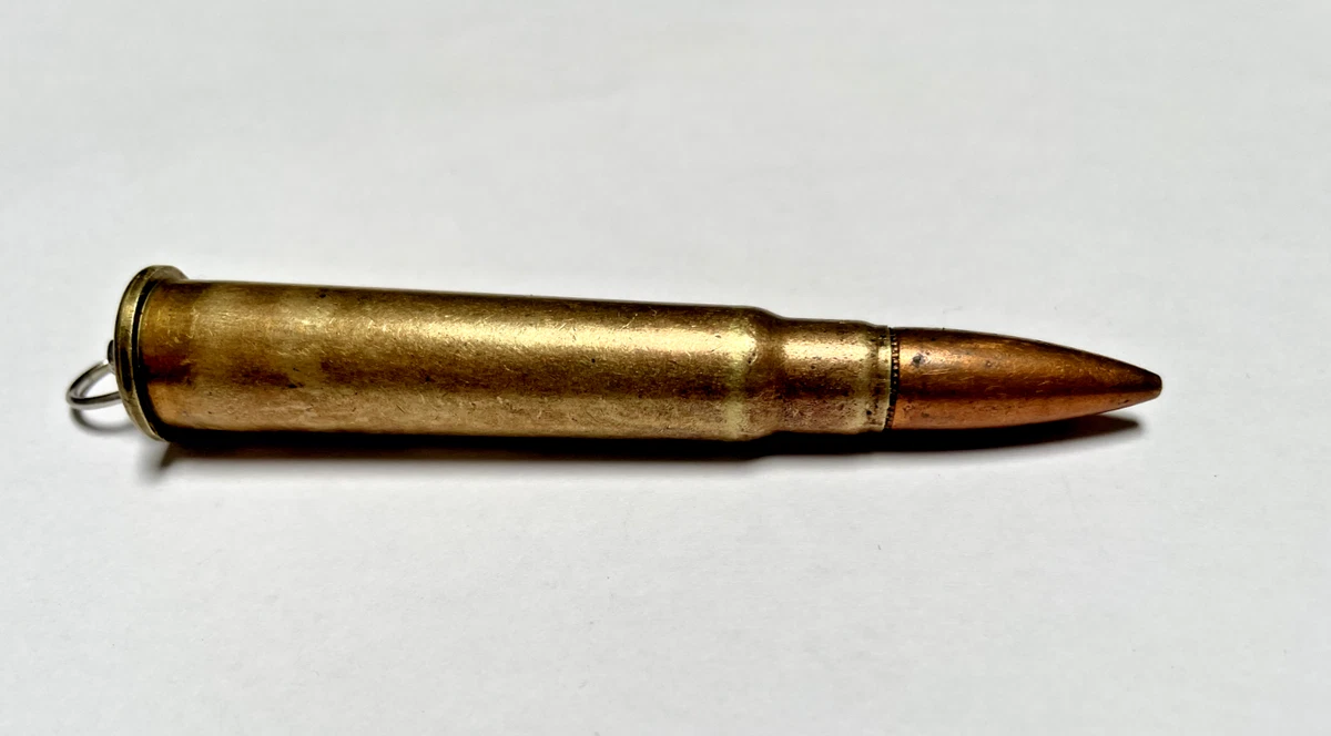 303 Bullet Key Ring 1945 WWII Antique militaria collectible INERT