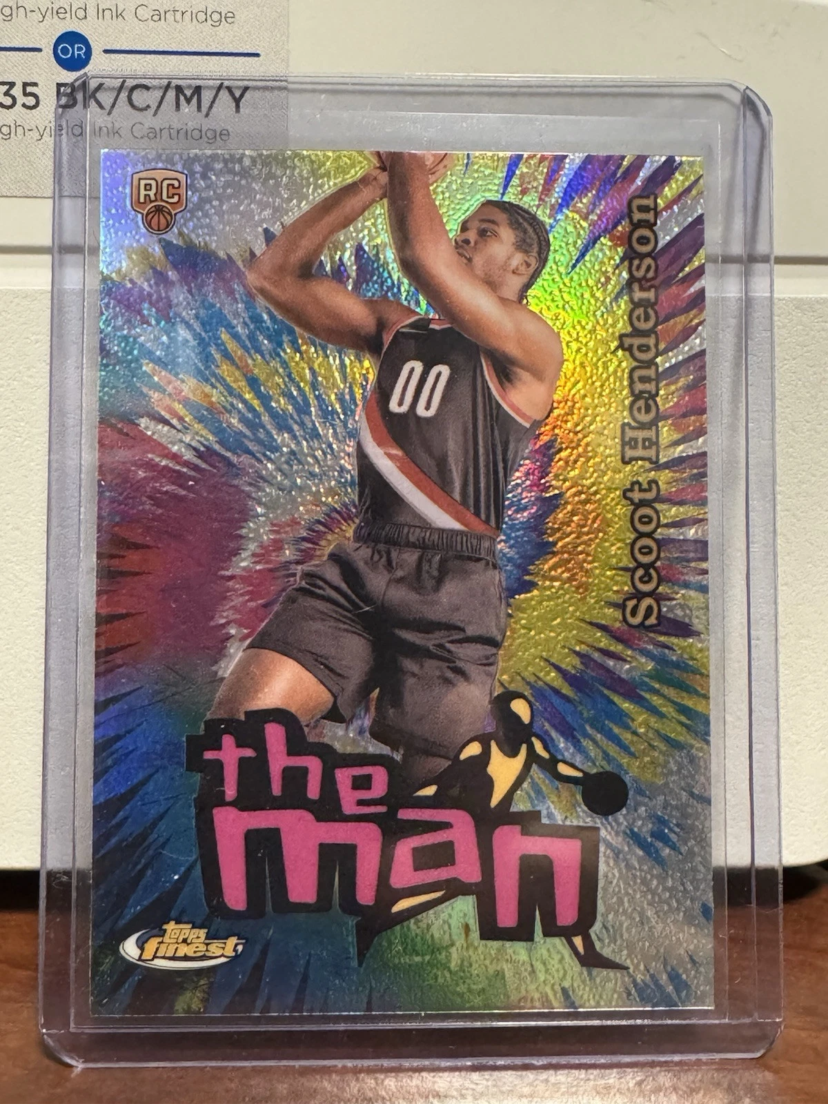 Scoot Henderson 2023-24 Topps Finest RC The Man Insert Case Hit SSP Rookie 1:480