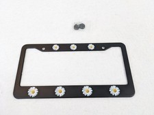 Daisy License Plate Frame Yellow Flower License Plate Holder Universal