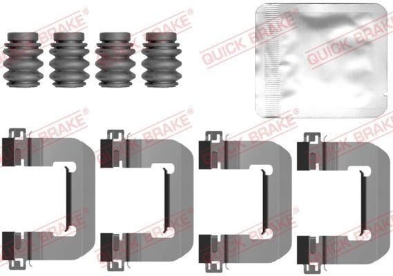 Quick Brake 109-0149 ZubehöRsatz, Scheibenbremsbelag FüR Tesla Volvo-image