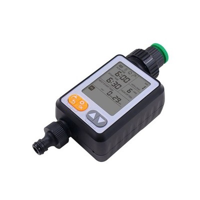 Sprinkler Water Timer with Auto Rain Delay Waterproof LCD Display for Garden