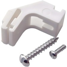 Harrison Drape Track Brackets White 5 Pack for Standard Curtain Rail Wall Fix