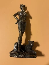 EGYPTIAN GODDESS BASTET WITH PANTHER VERONESE