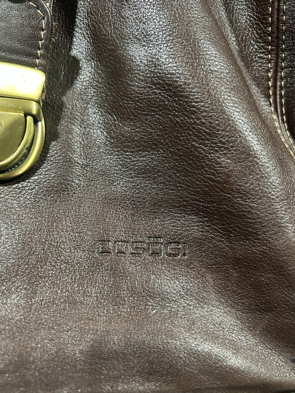 Vintage Leather Doctor Bag With  Signature “COSOGI” And Serial Number With Key