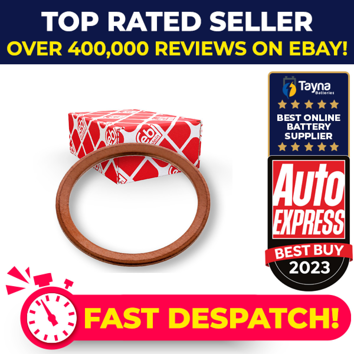 Sump Plug Washer / Seal fits MERCEDES E300 3.0 3.0D 93 to 99 Oil Drain Febi New