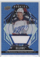 2022 Upper Deck Allure Rookies Blue Line Jersey 33/75 Nick Blankenburg Auto 09ej