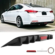 For Genesis G70 G80 G90 Car Rear Bumper Diffuser Lip Spoiler Splitter Body Kit