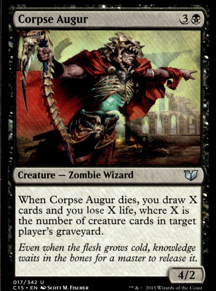 2015 Commander 2015 Corpse Augur Commander/Uncommon #17