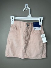 NWT Old Navy Girls Size XS 5 Pink High-Rise Corduroy Skirt