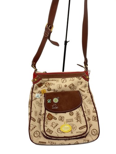 LOEWE shoulder bag canvas Beige total pattern Used