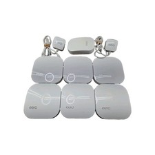 EERO Pro 2nd Gen B010001 Mesh WiFi Router System Bundle Lot of 6 1 d010001 Ext