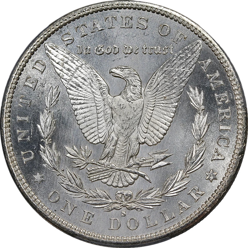 1880-S Morgan Silver Dollar PCGS MS66 Blazing White Gem Strong Strike - Image 2 of 4
