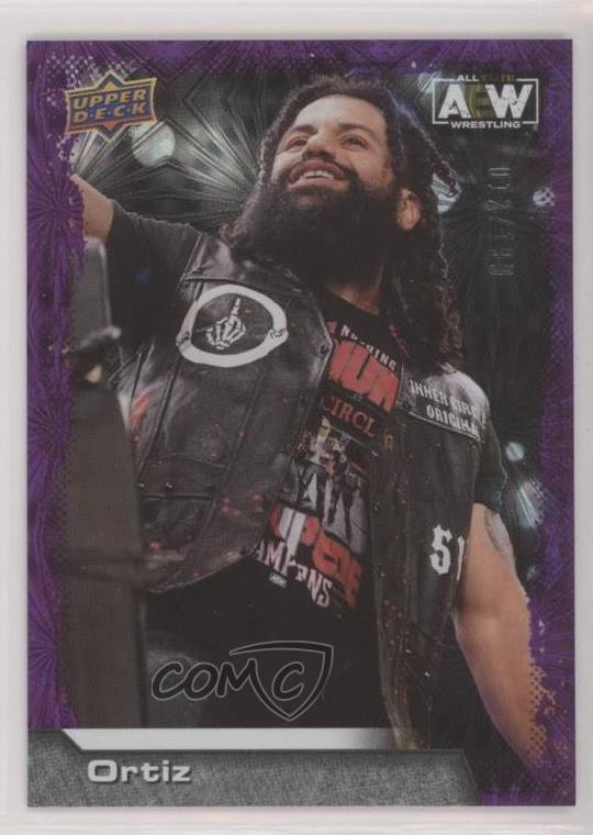 2022 Upper Deck AEW All Elite Wrestling Purple Pyro 12/199 Ortiz #70 0w49